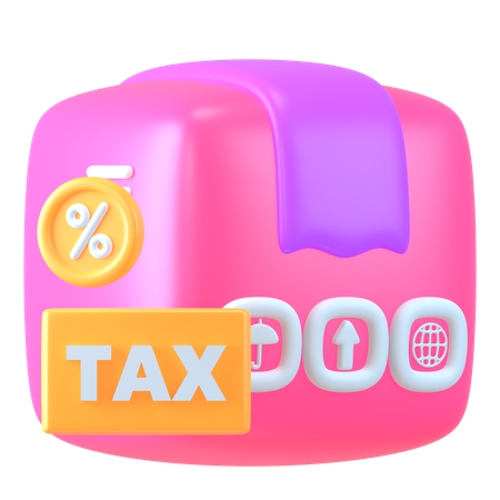 Logistics Tax  3D Icon