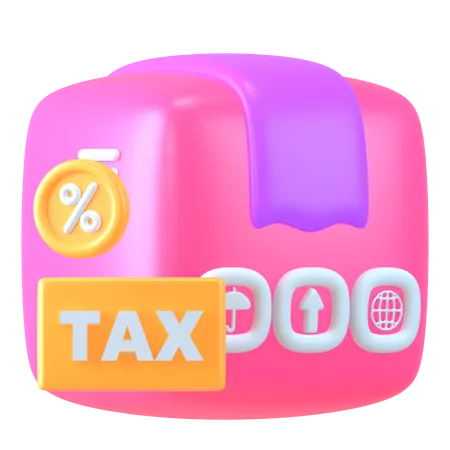 Logistics Tax  3D Icon