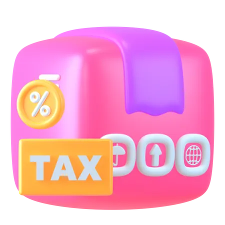 Logistics Tax 3D Icon