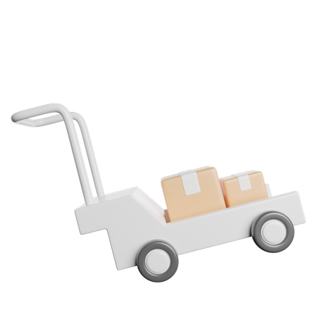 Logistics Trolley  3D Icon