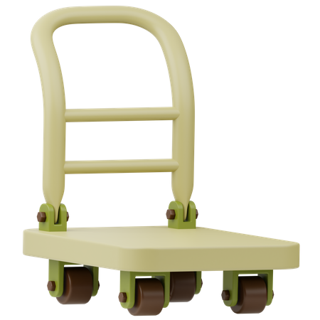 Logistics Trolley  3D Icon