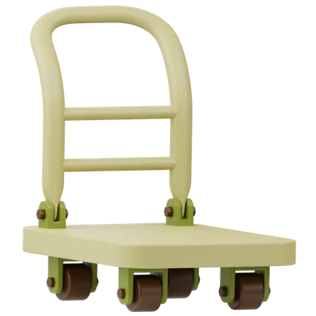 Logistics Trolley  3D Icon