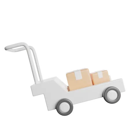 Logistics Trolley  3D Icon