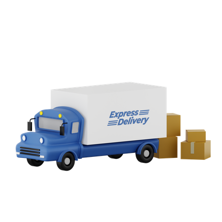 Logistics Truck  3D Icon