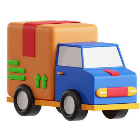 Logistics Truck  3D Icon