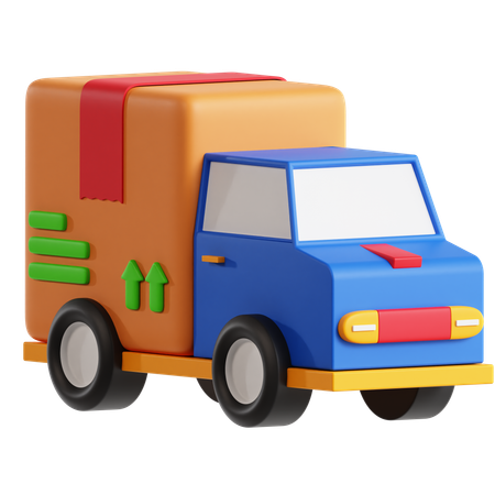 Logistics Truck  3D Icon