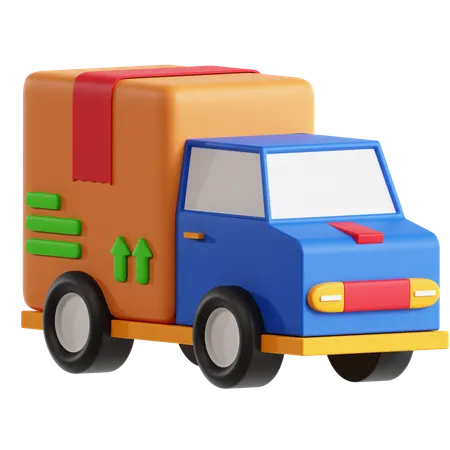 Logistics Truck  3D Icon
