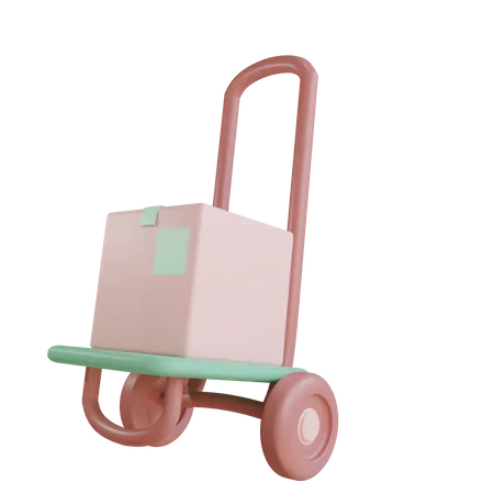 Logistikwagen  3D Illustration