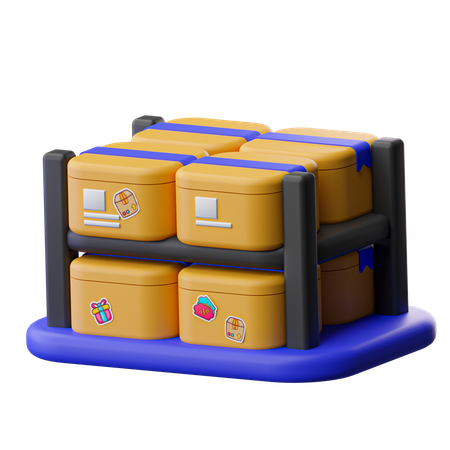 Logistikregal  3D Icon