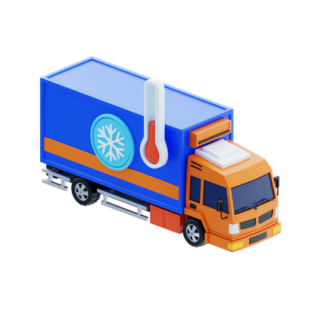 Logistique de la chaîne du froid  3D Icon