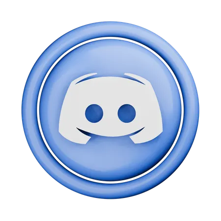 Logo de discorde  3D Icon