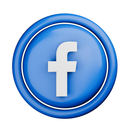 Logo Facebook  3D Icon