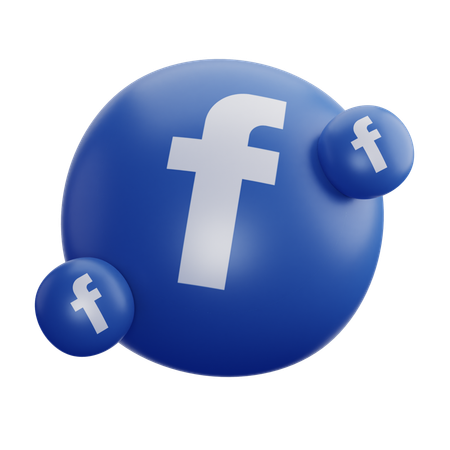 Logo Facebook  3D Icon