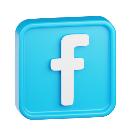 Logo Facebook  3D Icon