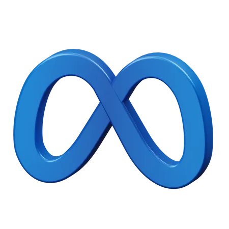 Logo du métaverse  3D Illustration