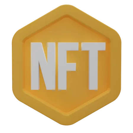 Logo nft  3D Icon