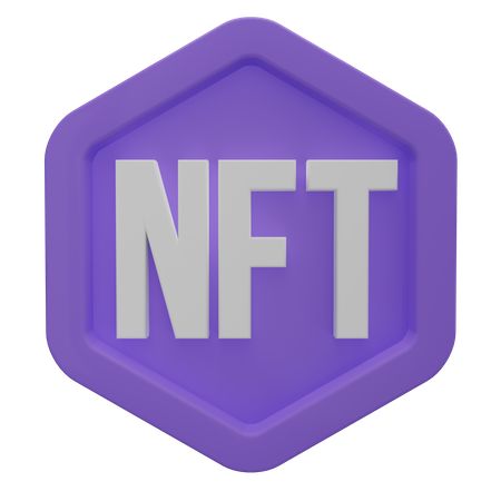 Logo nft  3D Icon