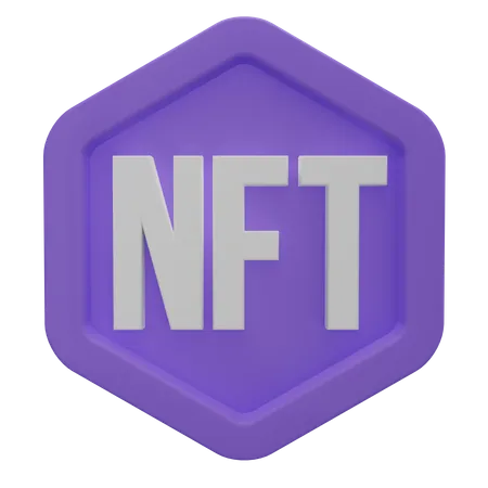 Logo nft  3D Icon