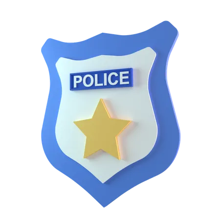 Logo de la police  3D Icon