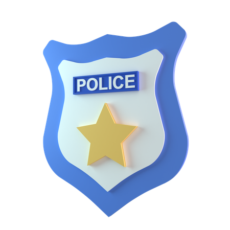 Logotipo de la policía  3D Icon