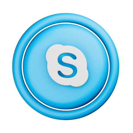 Logo skype  3D Icon