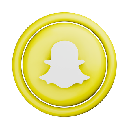 Logo snapchat  3D Icon