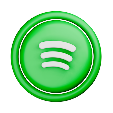 Logo Spotify  3D Icon