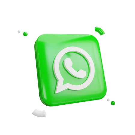 Logotipo de whatsapp  3D Icon