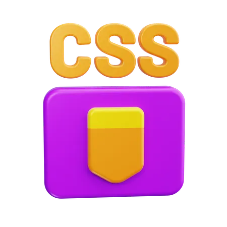 Logotipo css  3D Icon