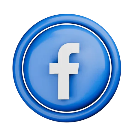 Logo de Facebook  3D Icon