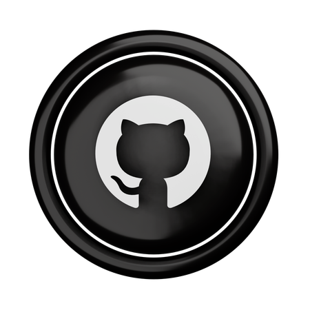 Logotipo de GitHub  3D Icon