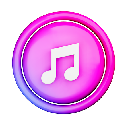 Logotipo de música  3D Icon