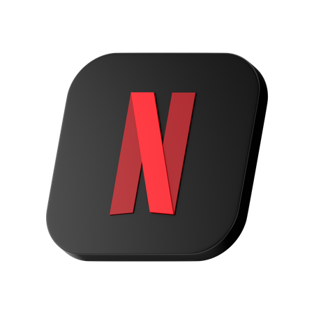 Logotipo de netflix  3D Icon