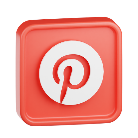 Logotipo de Pinterest  3D Icon