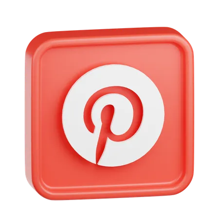 Logotipo de Pinterest  3D Icon