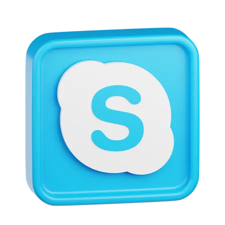 Logotipo de skype  3D Icon