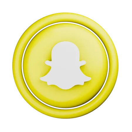 Logotipo de Snapchat  3D Icon