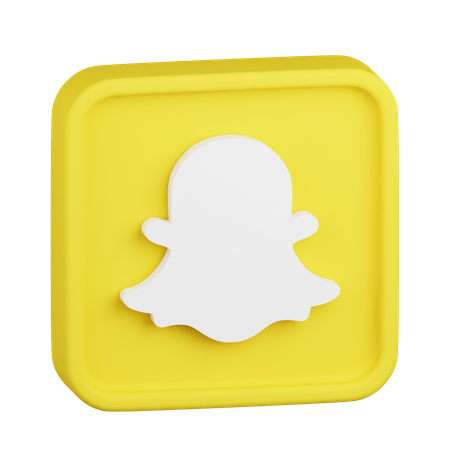 Logotipo de Snapchat  3D Icon