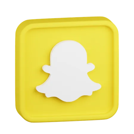 Logotipo de Snapchat  3D Icon