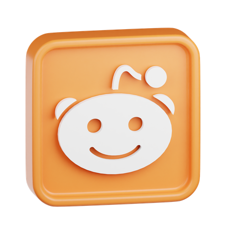 Logotipo do reddit  3D Icon