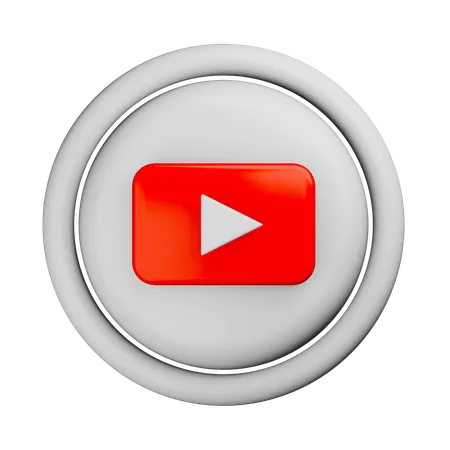 Logotipo do Youtube  3D Icon