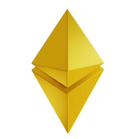 Logotipo de Etereum  3D Icon
