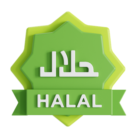 Logotipo halal  3D Icon