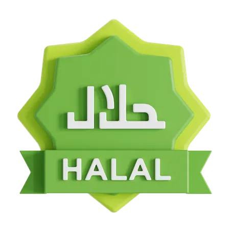 Logotipo halal  3D Icon