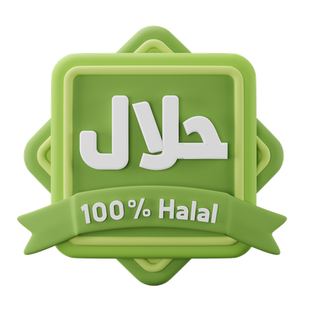 Logotipo halal  3D Icon