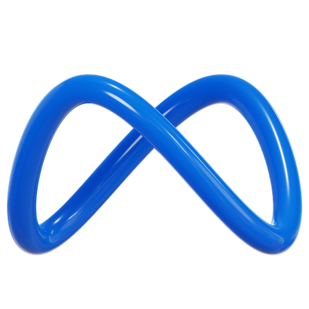 Logotipo del metaverso  3D Illustration