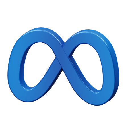 Logotipo del metaverso  3D Illustration