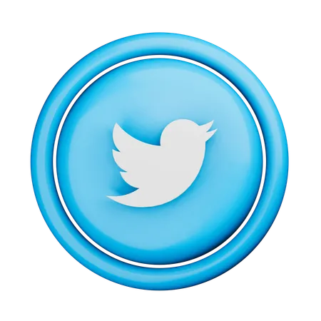 Logotipo do Twitter  3D Icon