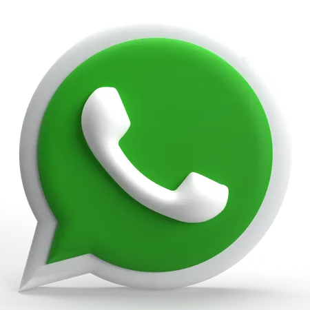 Logotipo do WhatsApp  3D Icon