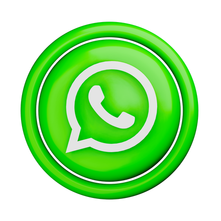 Logotipo do WhatsApp  3D Icon